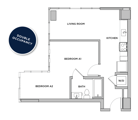 A4 - 1x1 Floor plan