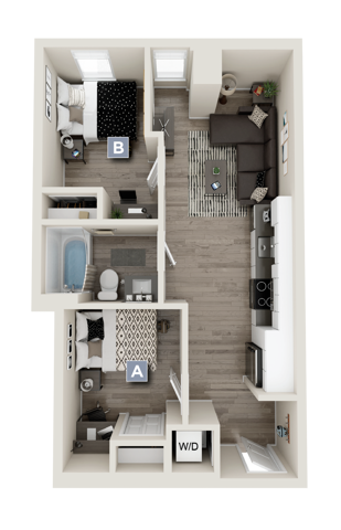 B9 - 2x1 Floor plan