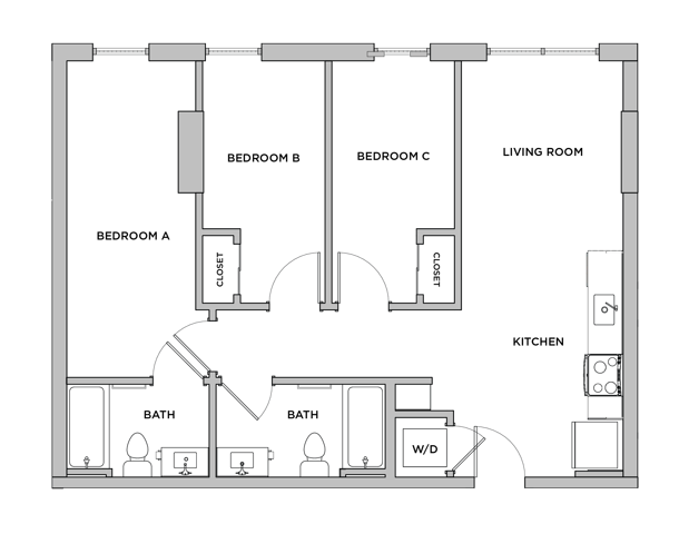 C4 - 3x2 Floor plan