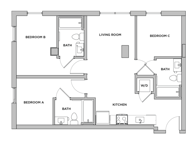 C7 - 3x3 Floor plan