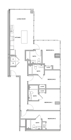 D9 - 4x4 Floor plan