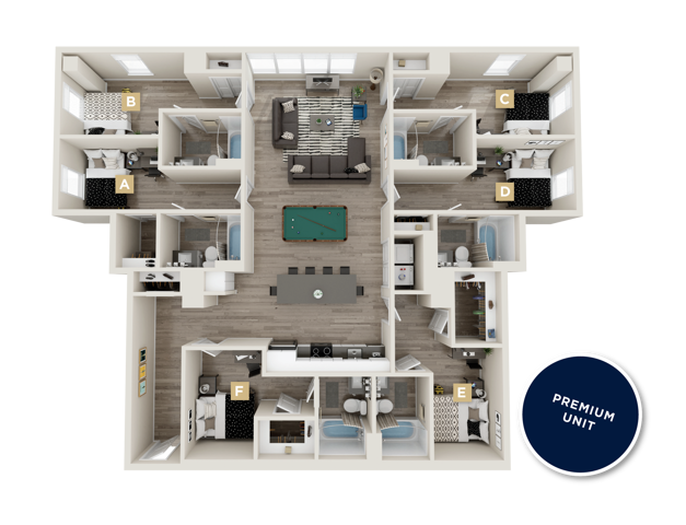 F1 - 6x6 Floor plan