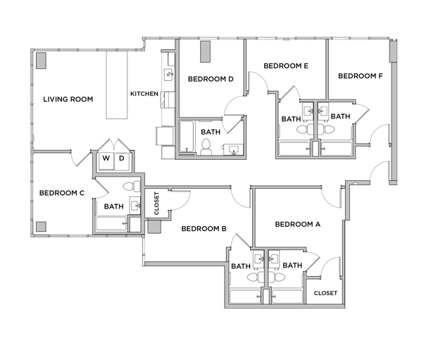 F2 - 6x6 Floor plan
